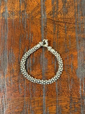 LAGOS Signature Caviar Sterling Silver Rope Bead Bracelet, 5mm
